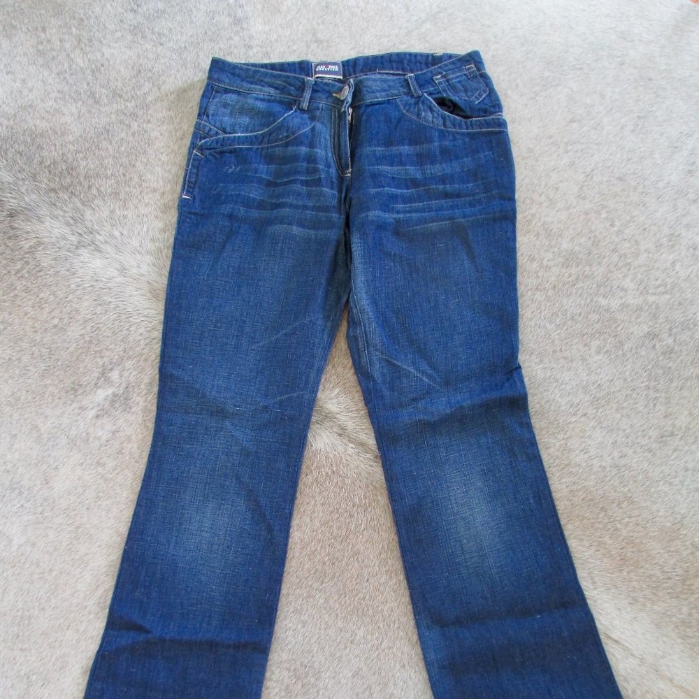 NWOT- JPG Gaultier Jeans- Cotton/linen Boot cut size 28 (runs Large)